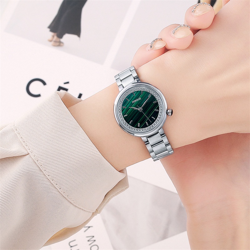 lola新款小綠表rose手錶女士時尚輕奢復古圓形簡約防水石英錶批發