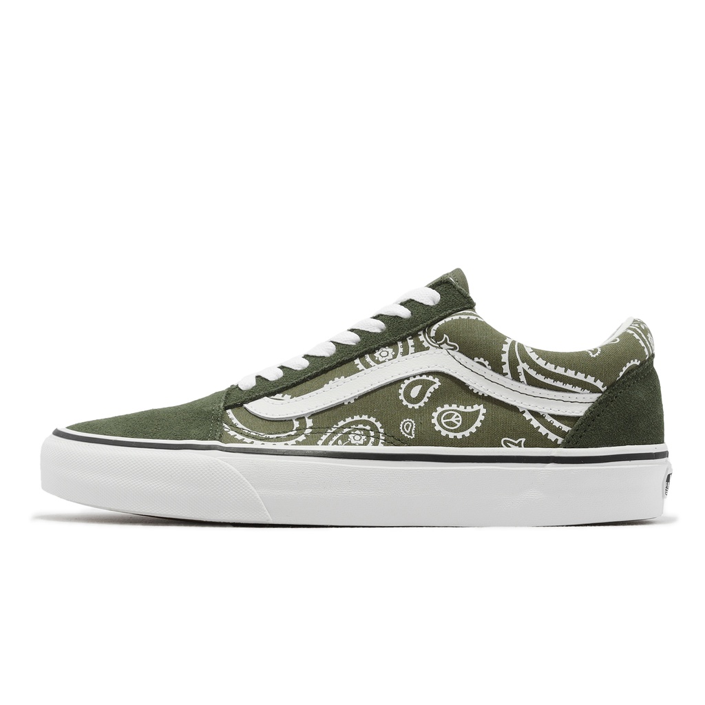 Vans 休閒鞋 Old Skool Peace Paisley 綠 白 變形蟲 男女鞋 ACS VN0A5KRFB0F