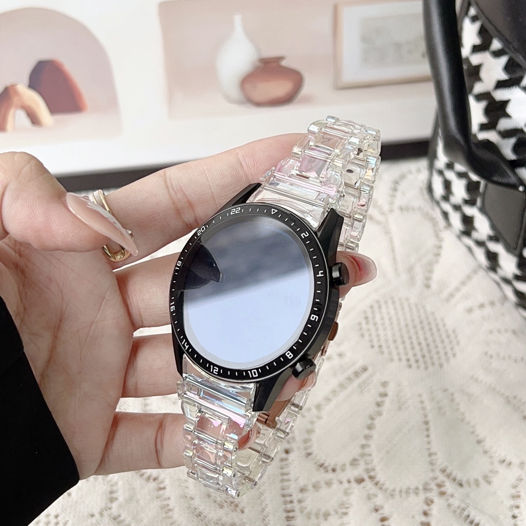 電鍍彩色錶帶 Watch5 激光錶帶適用於三星 Galaxy Watch Series 5 4 5Pro 45mm 44