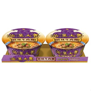 統一  滿漢大餐珍味牛肉麵(187gX2碗/組)[大買家]