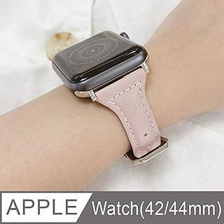 BESON Apple Watch專用錶帶42/44mm真皮細錶帶/ 粉膚色 eslite誠品