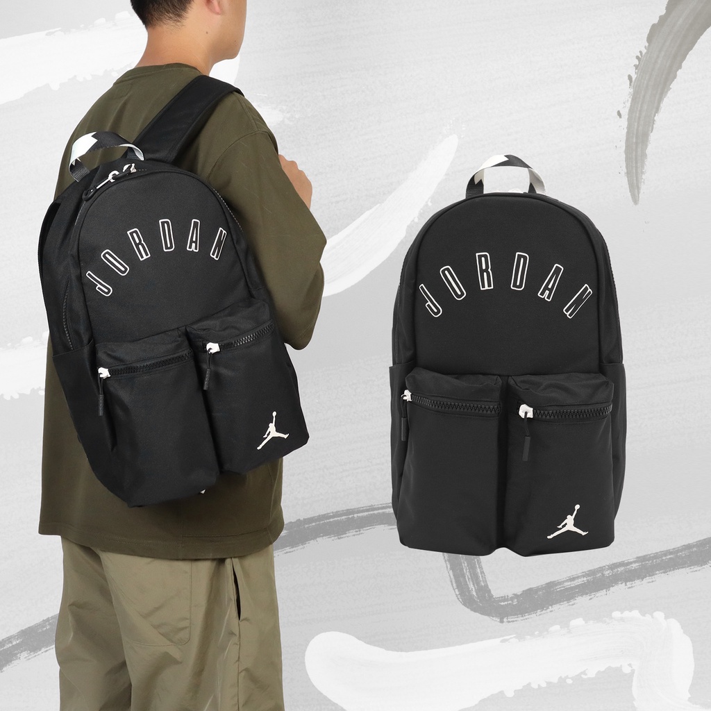 Nike 包包 Jordan 男女款 黑 後背包 雙肩背 筆電包 喬丹 【ACS】 JD2333007AD-001