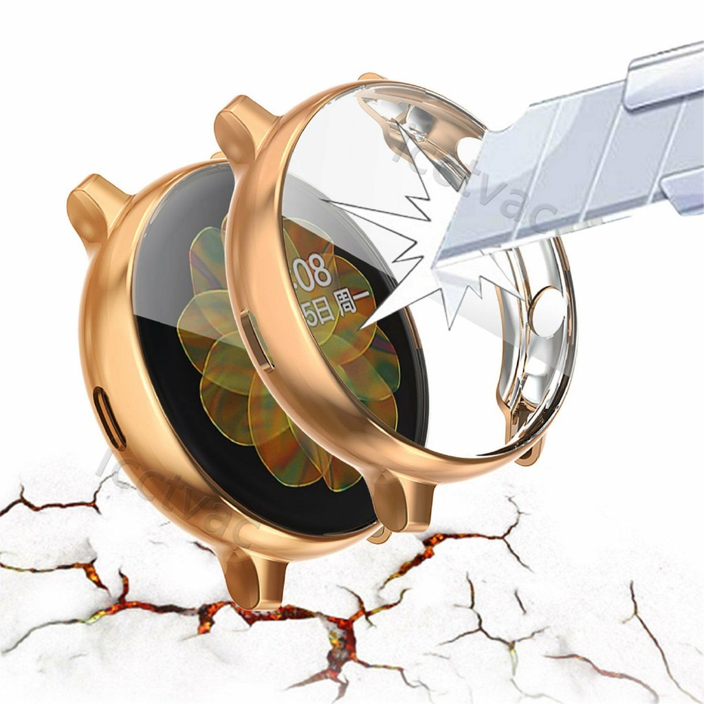 三星手錶Galaxy watch active 2保護套 40MM 全包防塵保護殼 軟殼TPU電鍍防摔錶殼