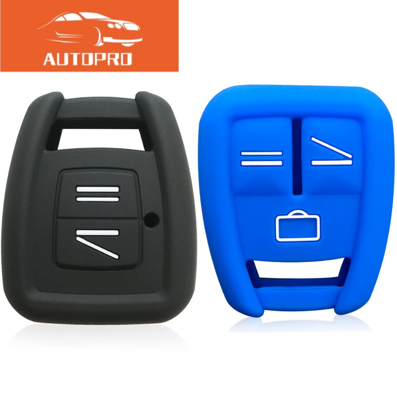 用於歐寶 Astra G Zafira FRONTERA B Vectra 2/3 按鈕鑰匙保護夾克帽扣的矽膠鑰匙套外殼