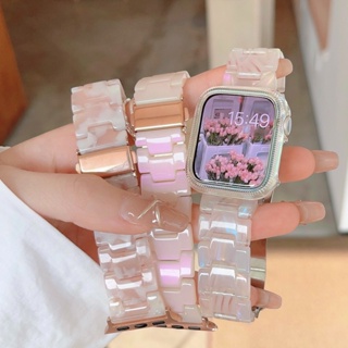 夏天亞克力樹脂錶帶 Apple Watch錶帶 iwatch錶帶 41mm 45mm