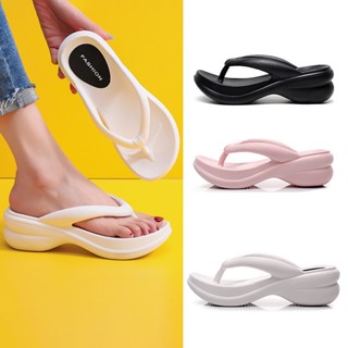 【阿盛的小鋪臺灣現貨】Fashion夾腳女拖夏季新款 韓版時尚爆夯狂賣 6cm厚底坡跟人字拖 透氣柔軟居家外穿沙灘涼拖鞋