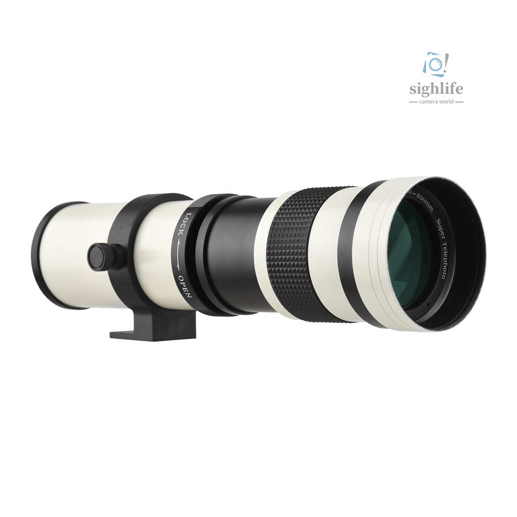 OLYMPUS 相機 MF 超長焦變焦鏡頭 F/8.3-16 420-800mm T 卡口,帶通用 1/4 螺紋更換,適
