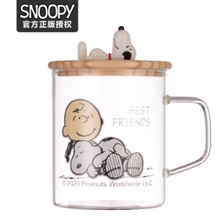 【史努比】【Snoopy】透明玻璃杯耐熱玻璃杯