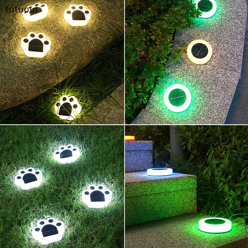 Tututuout 4 件太陽能貓動物爪檯燈 LED 太陽能壁燈戶外燈籠花園裝飾燈樓梯和路燈 VN