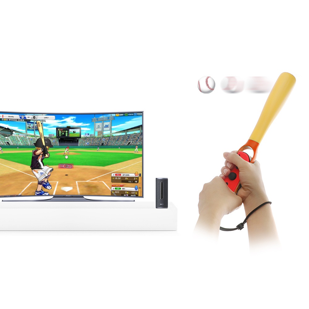 Switch Sport運動遊戲配件棒球棍棒手柄握把Switch OLED棒球杆子