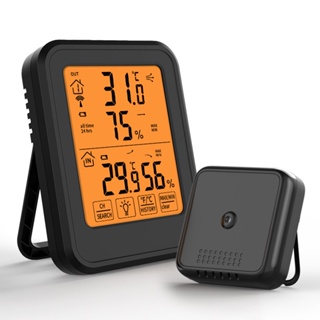 【台灣現貨+48小時出貨&電子發票】新款電子無線傳輸室內外溫濕度計 防水智能觸屏磁吸背光溫度記錄儀