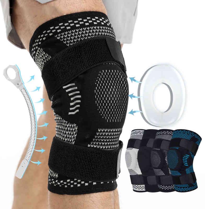 1 件裝運動護膝,用於膝蓋疼痛半月板撕裂損傷恢復,帶側穩定器髕骨凝膠護膝壓縮套