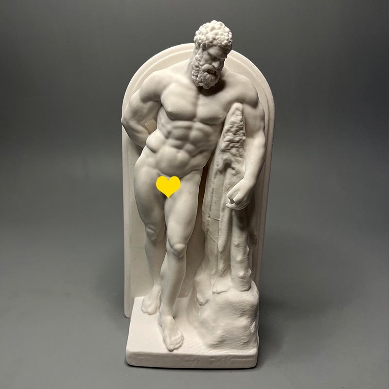 【文青福利社--博物館系列】大力士石膏像 古羅馬石膏雕塑模型  創意個性桌面擺件 小眾禮品 美術教具模型