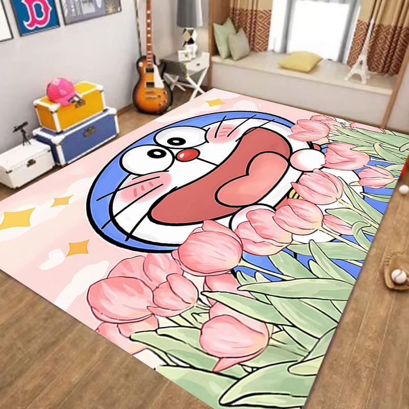 一抹淨皮革地毯可愛哆啦A夢簡約客廳臥室廚房進門地墊