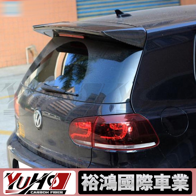【YUHO】適用於Volkswagen福斯 GOLF6 高爾夫6 GTI/R20 碳纖維OSIA款頂翼尾翼 卡夢空力套件