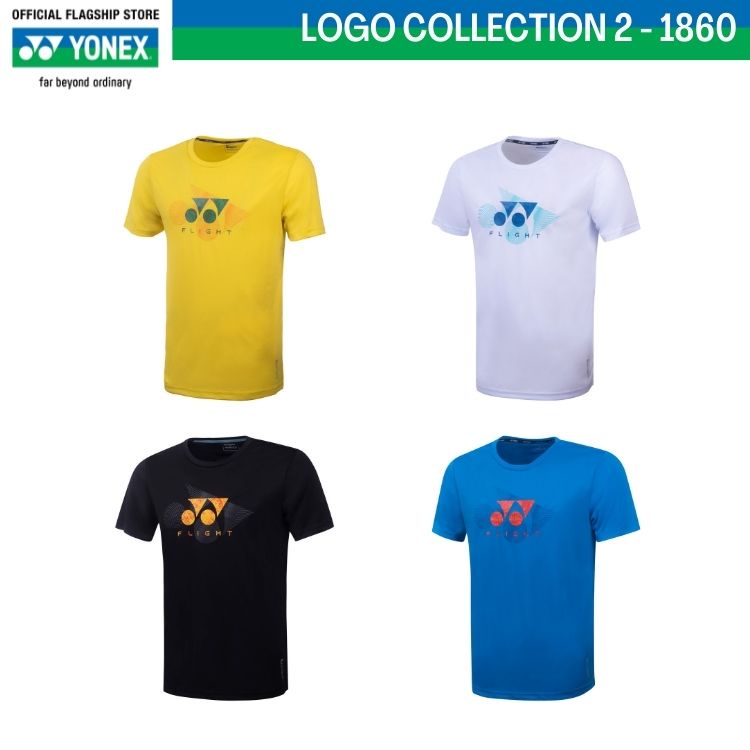 Yonex 系列 2 RM1860 訓練襯衫羽毛球服運動速乾球衣情侶休閒運動 T 恤成人和兒童尺碼