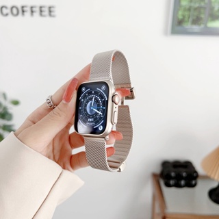 磁吸米蘭金屬錶帶 適用於 Apple Watch S8/Ultra/7/6/se2/4 蘋果智能手錶配件