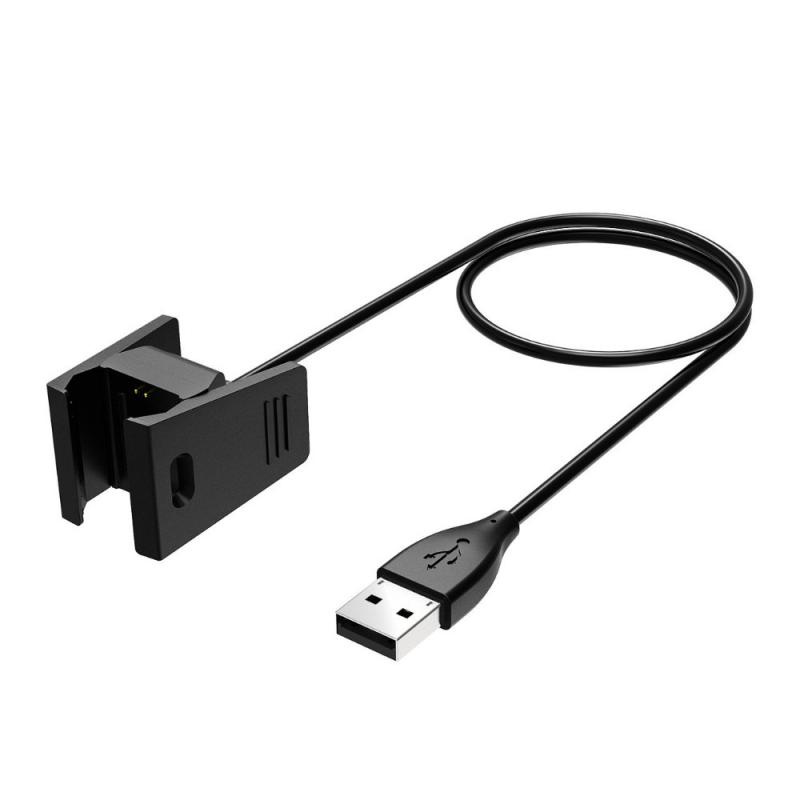 適用於 fitbit charge 2 的 USB 充電器充電夾電纜線底座 1m 充電電纜