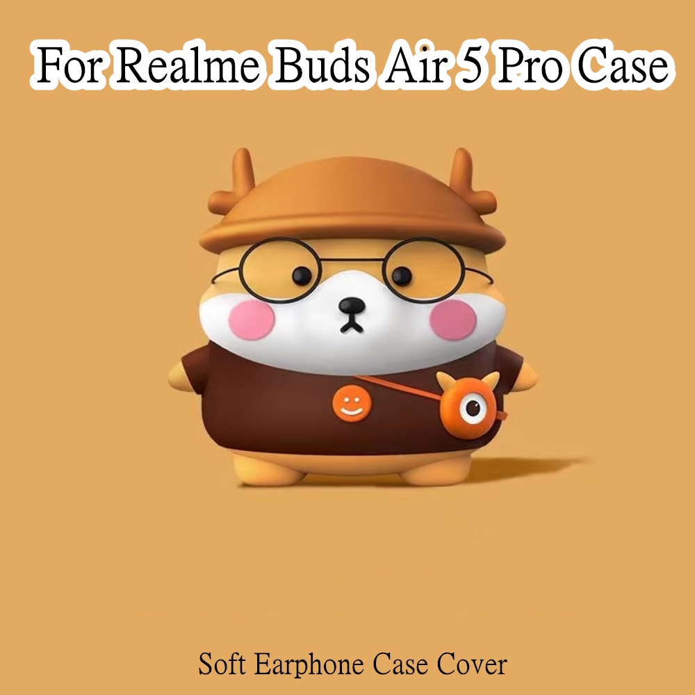 【超值】適用於 Realme Buds Air 5 Pro 保護套 Realme Buds Air 5 Pro 防摔卡通