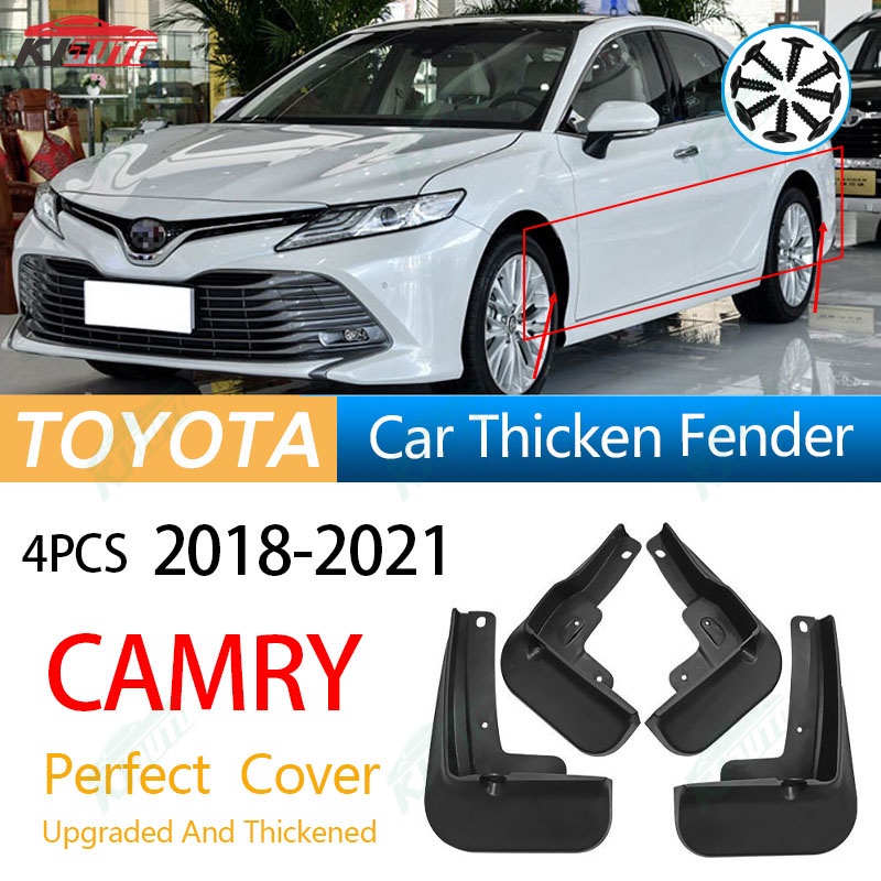 CAMRY 適用於豐田凱美瑞 2018-2022 2023-UP XV70 擋泥板擋泥板前後擋泥板保護器防撞防塵汽車裝飾