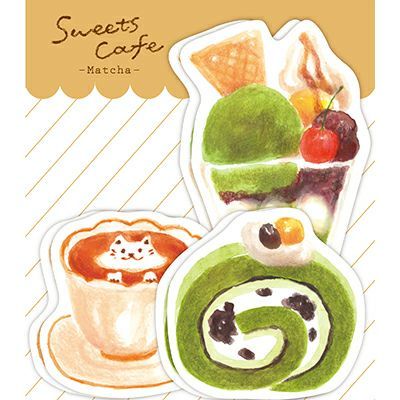日本 Wa-Life 甜點造型卡片/ 抹茶 eslite誠品
