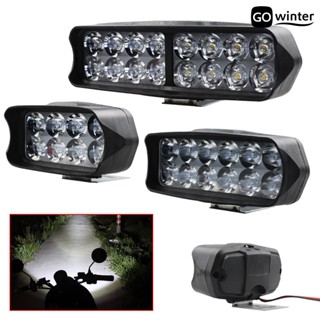 【摩卡汽車用品】12W / 18W / 24W機車led大燈2400Lm踏板車霧聚光燈DRL機車聚光燈