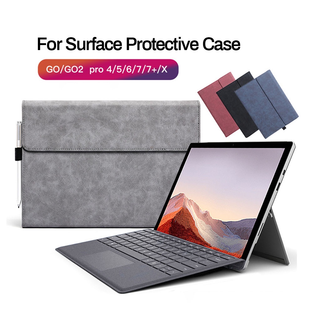 微軟 Surface 翻蓋 PU 皮套適用於 Microsoft Surface Pro 9 X 8 7 7Plus P