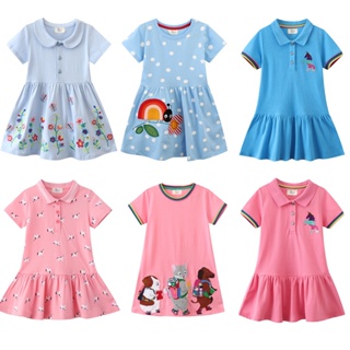 1-8歲 小女孩衣服 童裝 可愛 卡通 純棉 時尚 短袖洋裝60004