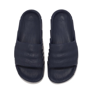 adidas 拖鞋 Adilette 22 3D 地形 深藍 男女鞋 愛迪達 三葉草 涼拖鞋 【ACS】 IG7497