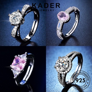 Kader Jewelry 戒指簡約原創 925 銀莫桑石女士鑽石首飾 M066