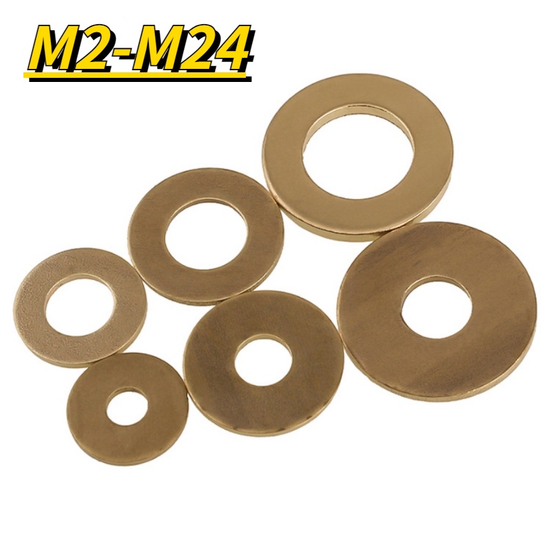 【XNY】M8/M10/M12/M14/M16/M20黃銅墊片  GB97銅墊片 平墊金屬螺絲平墊圈