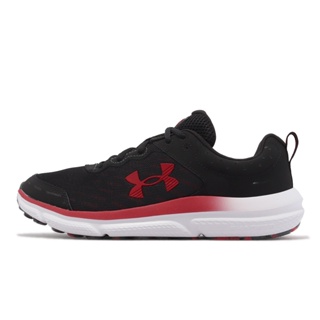 Under Armour 慢跑鞋 Charged Assert 10 黑紅 UA 男鞋【ACS】 3026175006