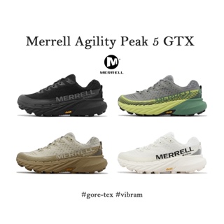 Merrell 越野跑鞋 Agility Peak 5 GTX Gore-Tex 防水 黑 灰綠 沙色 白黑 戶外 女鞋