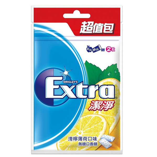 Extra 潔淨口香糖-清檸薄荷口味(62g/袋)[大買家]