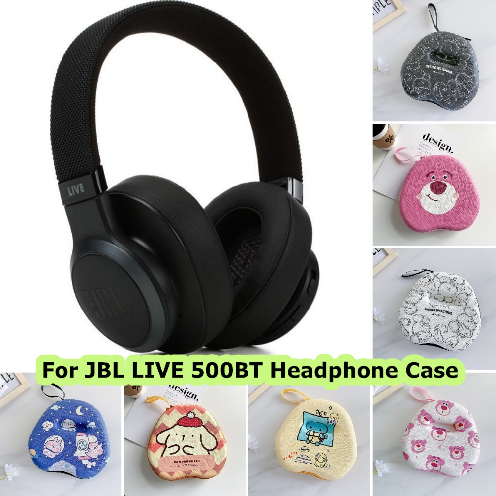 適用於 JBL LIVE 500BT 耳機套簡約清新 Kulomi 適用於 JBL LIVE 500BT 耳機耳墊收納包