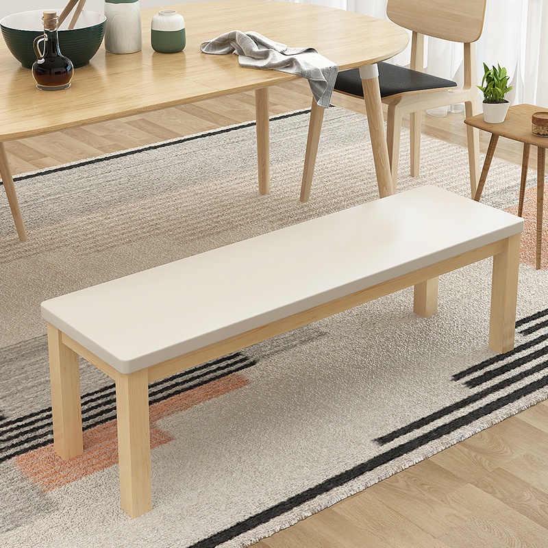 長條凳 換鞋凳 家用簡約原木餐桌長板凳 休息室床尾凳 長椅子 實木長凳