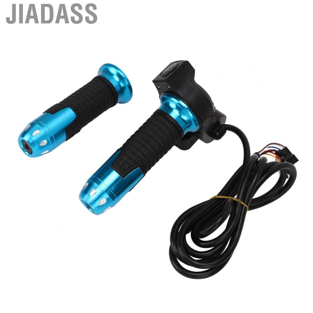 Jiadass 自行車速度控製手柄 SM 接口 48V 4 燈電動自行車油門手柄