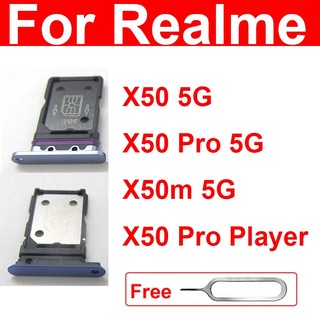 電話SIM卡託 託盤適用於OPPO Realme X50 5G X50 Pro Player X50M 5G