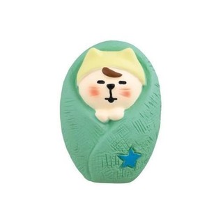 日本 DECOLE Concombre 哈囉北鼻公仔/ 貓寶寶/ 嬰兒包巾/ 男孩 eslite誠品