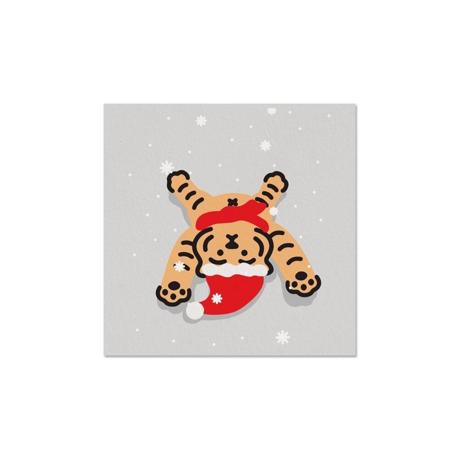韓國 MUZIK TIGER 耶誕卡片/ Snow Santa Tiger eslite誠品