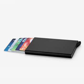 鋁合金信用卡盒 名片盒 自動卡盒 防消磁RFID金屬卡包