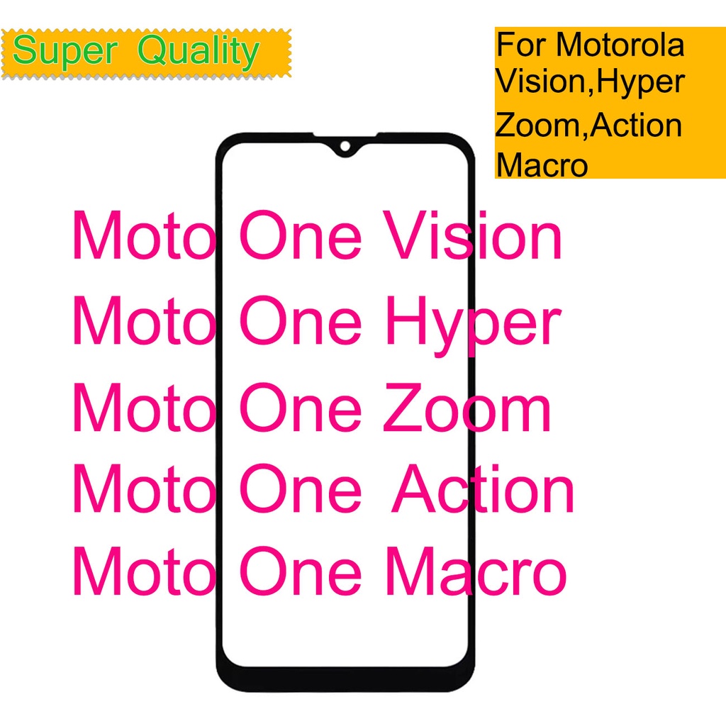 MOTOROLA 適用於摩托羅拉 Moto One Macro Vision Action Zoom Hpyer 觸摸屏