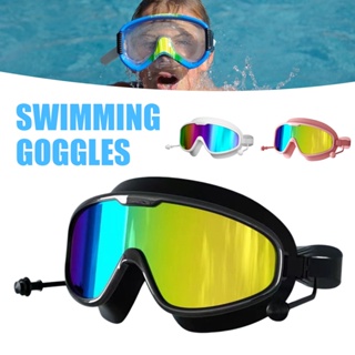 時尚透明/電鍍游泳鏡透明鏡片調節帶游泳眼鏡女式男式中性