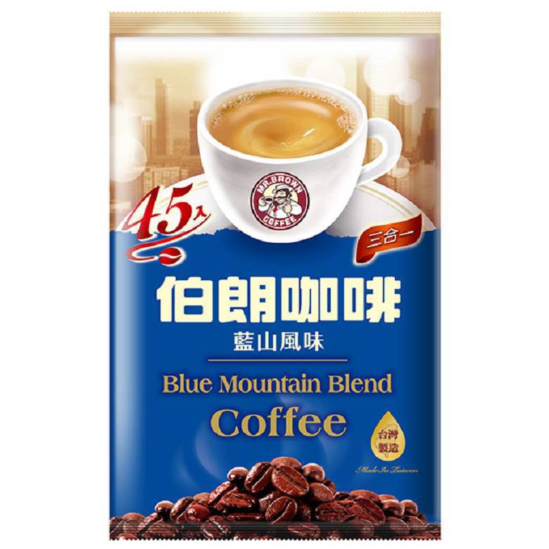 伯朗 咖啡藍山風味3合1(15gx45包/袋)[大買家]
