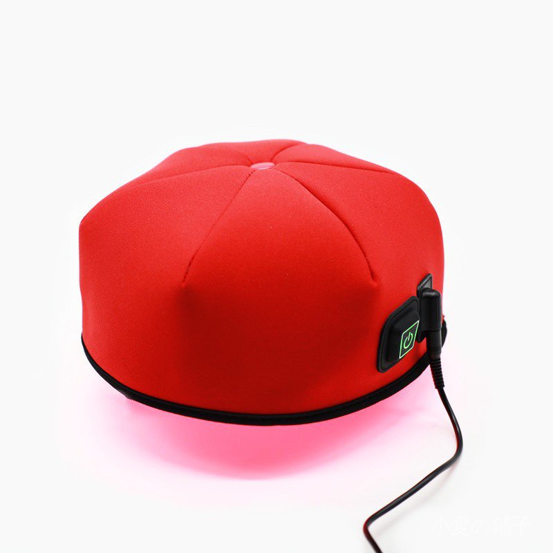 LED（660nm+810nm）紅外光療帽紅光理療家用便攜脈衝三檔調整護髮光子帽