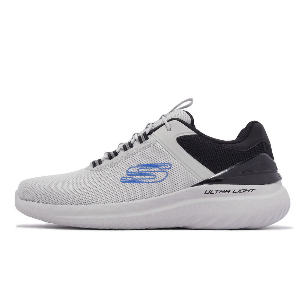 Skechers 休閒鞋 Bounder 2.0-Anako 寬楦 灰 藍 黑 男鞋 【ACS】 232673WLGBK
