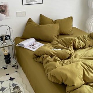 素色雙層紗棉麻床包組 單人/雙人/加大床包組 床單 床罩組 被單 床包四件組 床單 床罩組