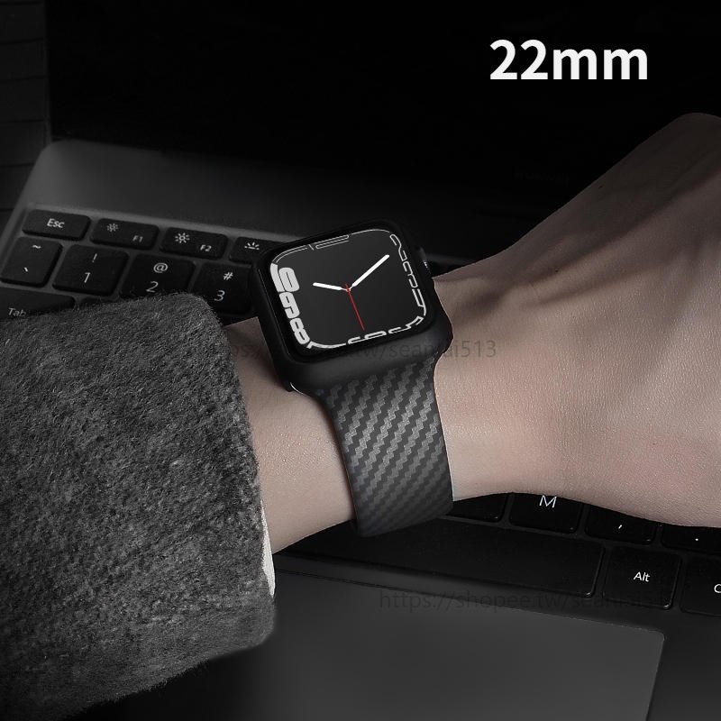 Redmi Watch 3 active 矽膠錶帶 碳纖維 Realme Watch 3 /2 / 2 Pro 22mm