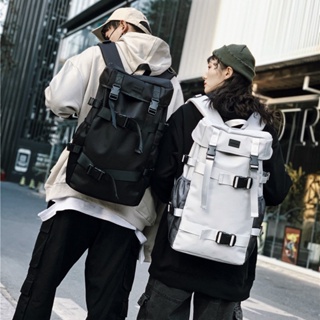 新款韓版街頭潮流背包時尚休閒機能旅行包大容量潮酷滑板後背包
