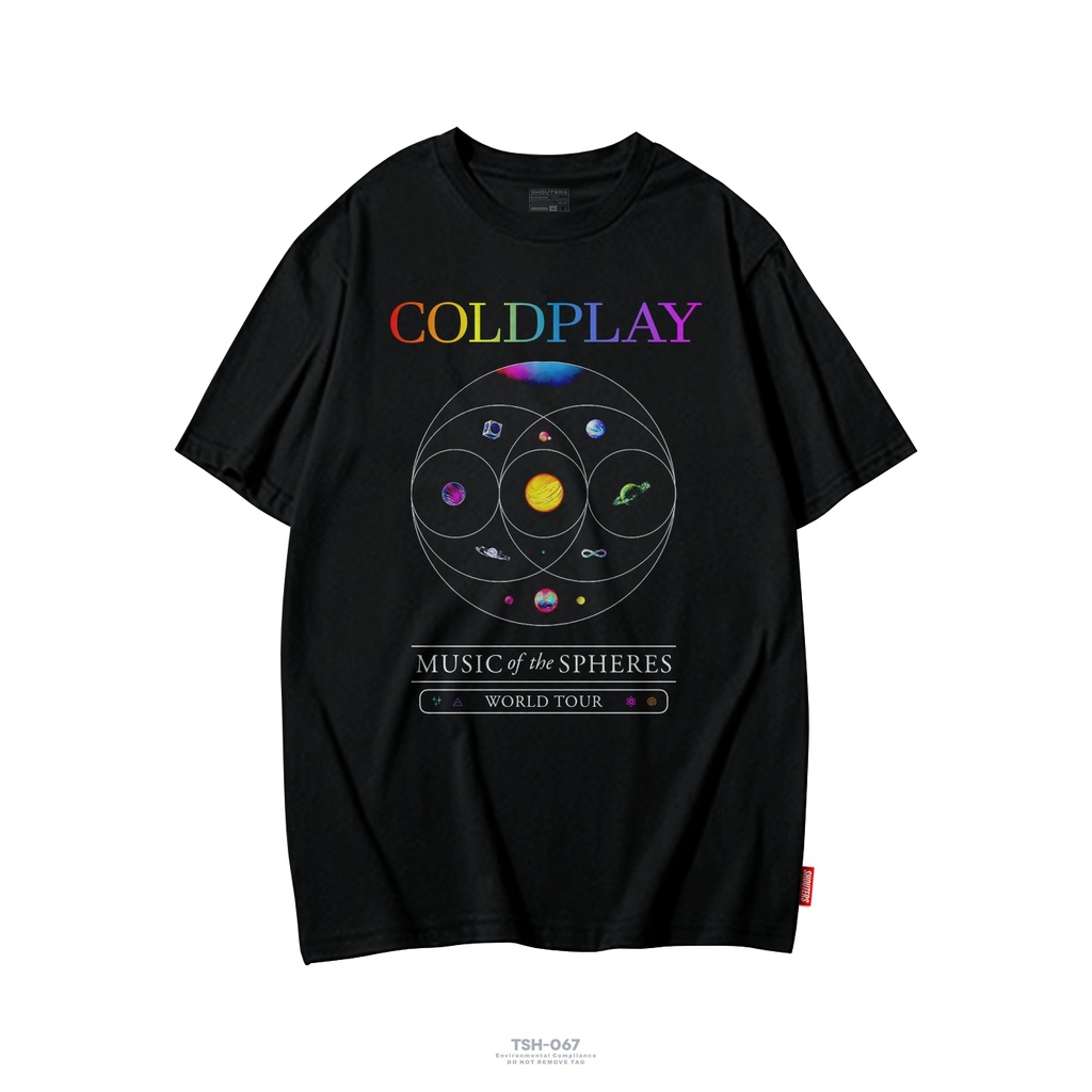 最新 COLDPLAY 系列樂隊襯衫 WORLD TOUR COLDPLAY T 恤